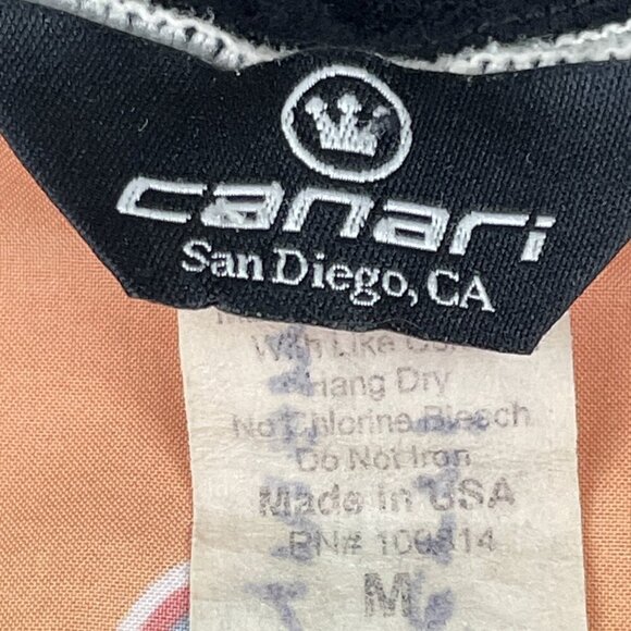 Canari Convertible Cycling Jacket Men’s Medium Zip Off Sleeves Graphics - Picture 6 of 12